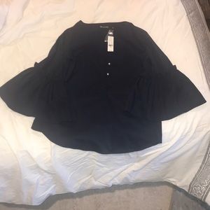 Navy Blue Women’s Blouse Top